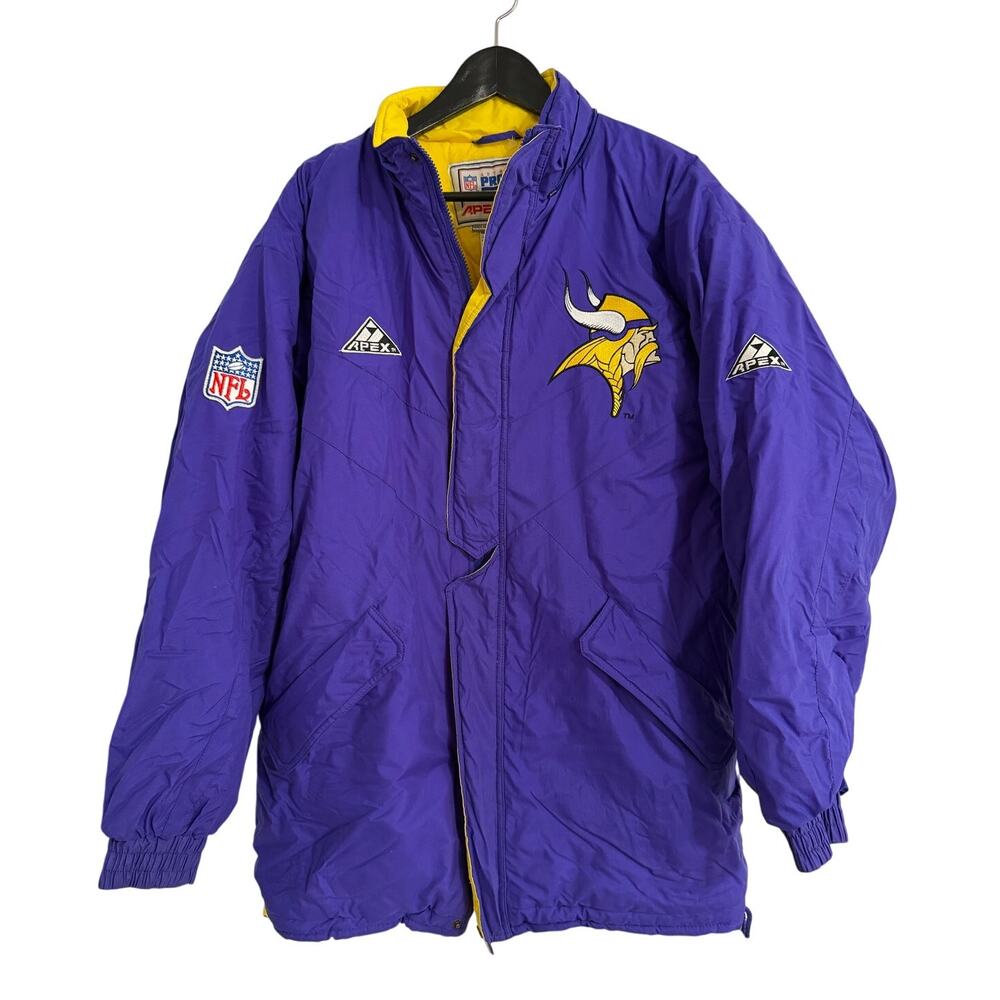 Vintage Minnesota Vikings Apex One Puffer Jacket  Size L
